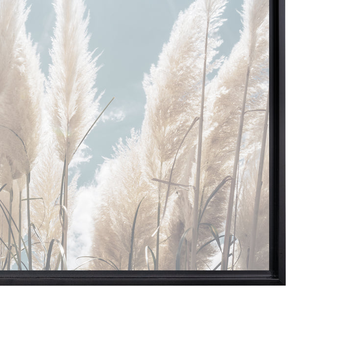 Tall Pampas Grass Framed Canvas Wall Art