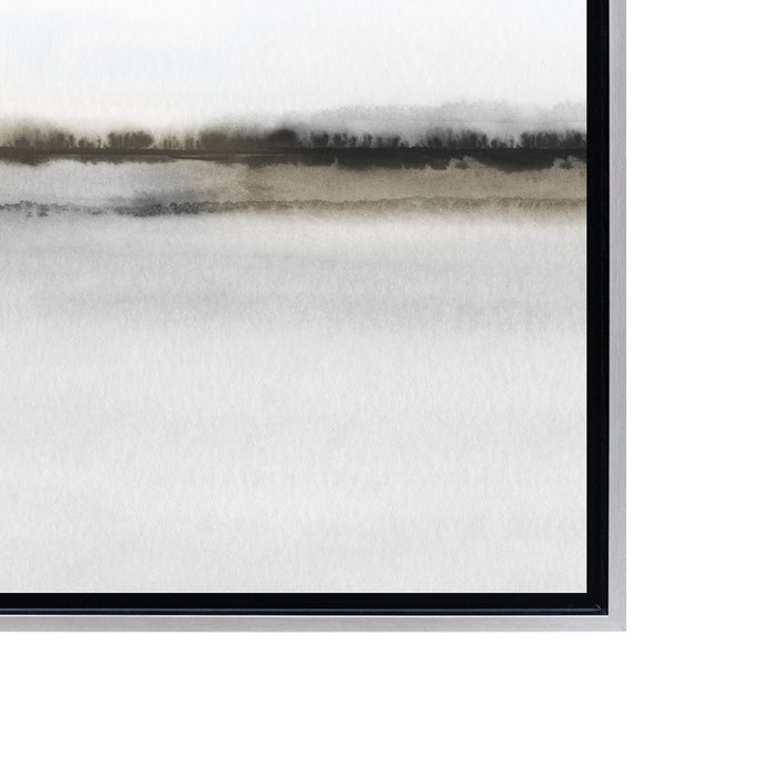 Neutral Abstract Landscape Framed Canvas Wall Art