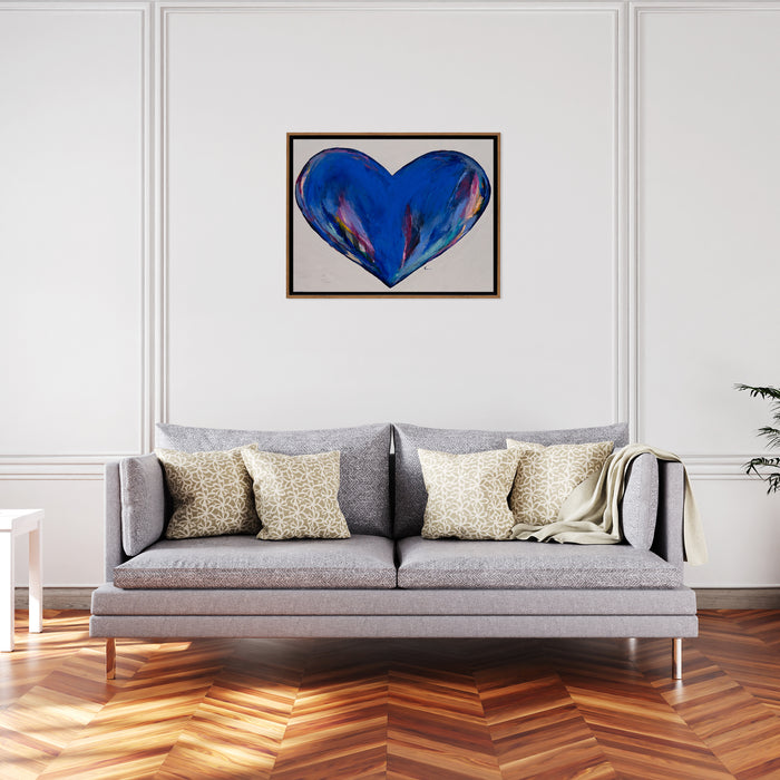 Heart Framed Canvas by Kelly Merkur